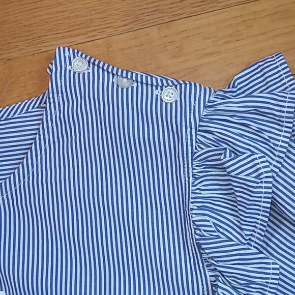 Women's Button Shoulder Blouse with Long Sleeves Size S - Picture 5 of 6